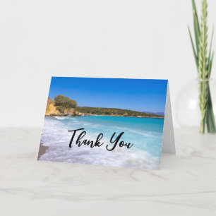 Carte De Remerciements Plage exotique Île tropicale Paradis