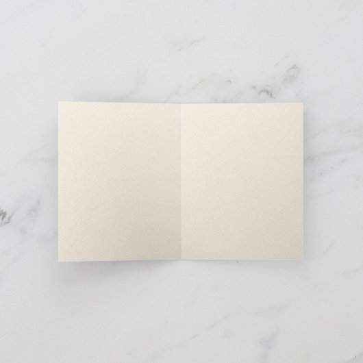 Carte De Remerciements Plage océanique bleue à l'aquarelle (Intérieur)