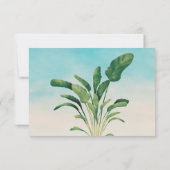 Carte De Remerciements Plage tropicale Bébé à bord baby shower de surf (Dos)