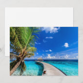 Carte De Remerciements Plages tropicales | Dusit Thani Maldives (Devant / Derrière)