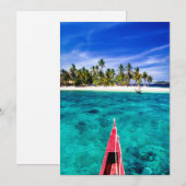 Carte De Remerciements Plages tropicales | El Nido, Philippines, Palawan (Devant / Derrière)