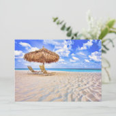 Carte De Remerciements Plages tropicales | Plage de sable d'Aruba (Debout devant)