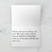 Carte De Remerciements plaisirs simples (Intérieur)