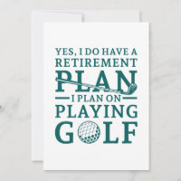 Plan de retraite Golf
