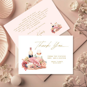 Carte De Remerciements Planche de charcuterie pour une baby shower de mar