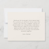 Carte De Remerciements Planche de fromage de charcuterie de remerciement (Dos)