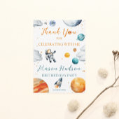 Carte De Remerciements Planetary Celebration Boy Anniversaire