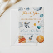 Carte De Remerciements Planetary Celebration Boy Anniversaire