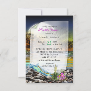 Carte De Remerciements Planète Terre Élément Mariage