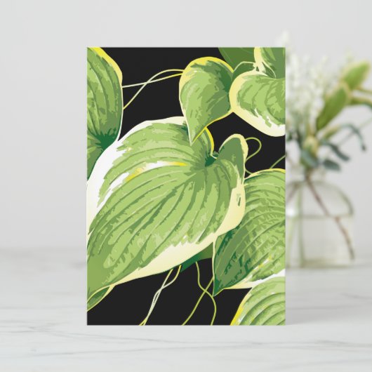 Carte De Remerciements Plante de ficus 3 (Debout devant)