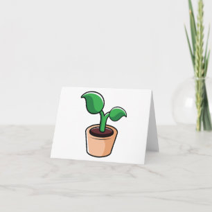Carte De Remerciements Plante verte d'intérieur
