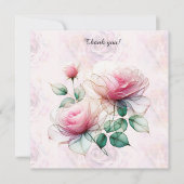 Carte de remerciements plat (Devant)