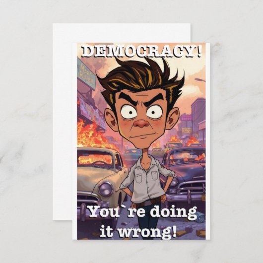 Carte de remerciements plat (Devant / Derrière)