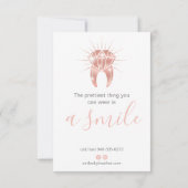 Carte de remerciements plat (Dos)