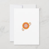 Carte de remerciements plat (Dos)