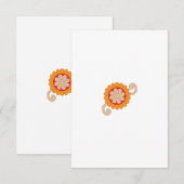 Carte de remerciements plat (Devant / Derrière)