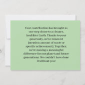 Carte de remerciements plat (Dos)