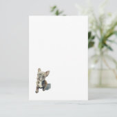 Carte de remerciements plat (Debout devant)