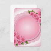 Carte de remerciements plat (Devant / Derrière)