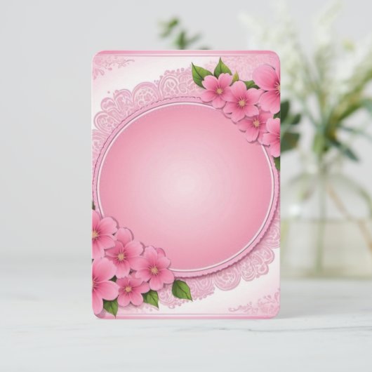 Carte de remerciements plat (Debout devant)