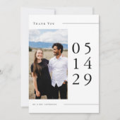 Carte de remerciements plat (Devant)