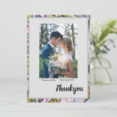 Carte de remerciements plat (Debout devant)