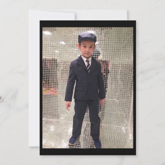 Carte de remerciements plat (Dos)