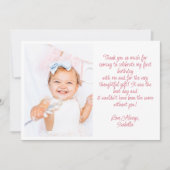 Carte de remerciements plat (Devant)