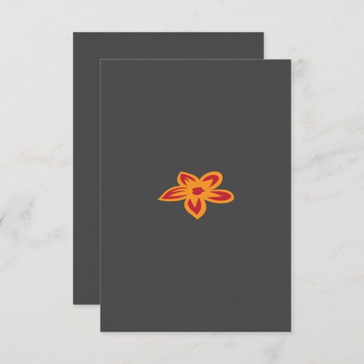 Carte de remerciements plat (Devant / Derrière)