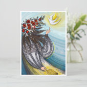 Carte de remerciements plat (Debout devant)