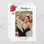 Carte de remerciements plat (Devant / Derrière)