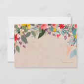 Carte de remerciements plat (Dos)