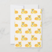 Carte de remerciements plat (Dos)