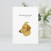 Carte de remerciements plat (Debout devant)