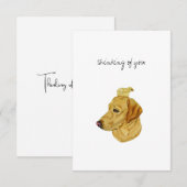 Carte de remerciements plat (Devant / Derrière)