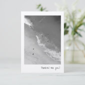 Carte de remerciements plat (Debout devant)