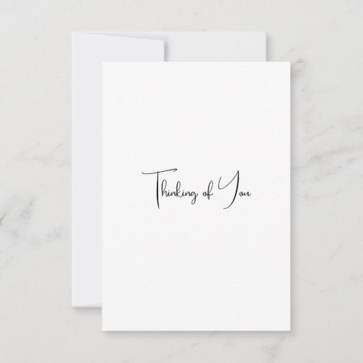 Carte de remerciements plat (Dos)