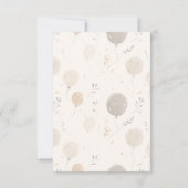 Carte de remerciements plat (Dos)