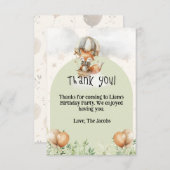 Carte de remerciements plat (Devant / Derrière)