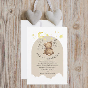 Carte de remerciements plat