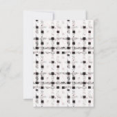 Carte de remerciements plat (Dos)