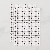 Carte de remerciements plat (Devant / Derrière)