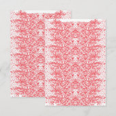 Carte de remerciements plat (Devant / Derrière)