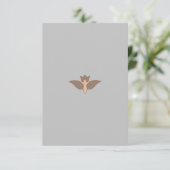 Carte de remerciements plat (Debout devant)