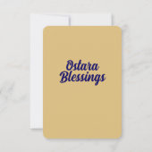 Carte de remerciements plat (Dos)