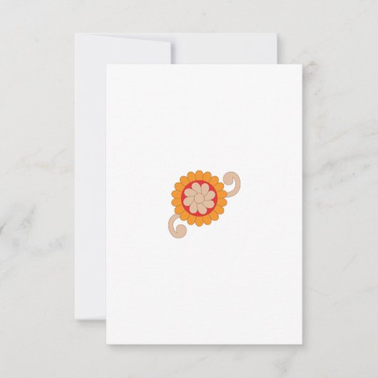 Carte de remerciements plat (Devant)