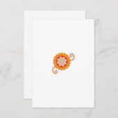 Carte de remerciements plat (Devant / Derrière)