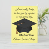 Carte de remerciements plat (Debout devant)