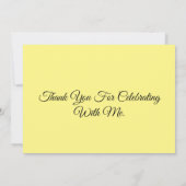 Carte de remerciements plat (Dos)