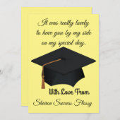 Carte de remerciements plat (Devant / Derrière)